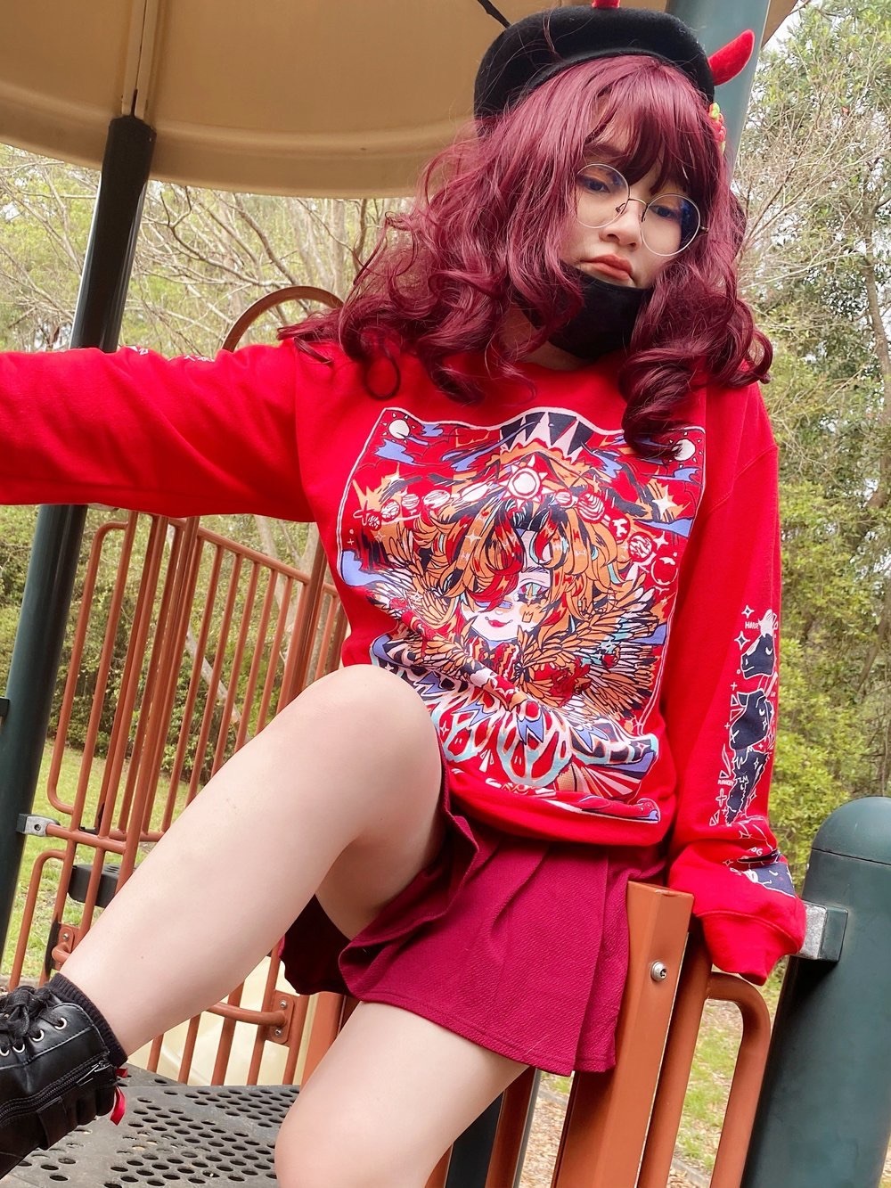 RARE | Independant Artist | AKANYTE “El Sol” Anime Inspired Crewneck Sweater